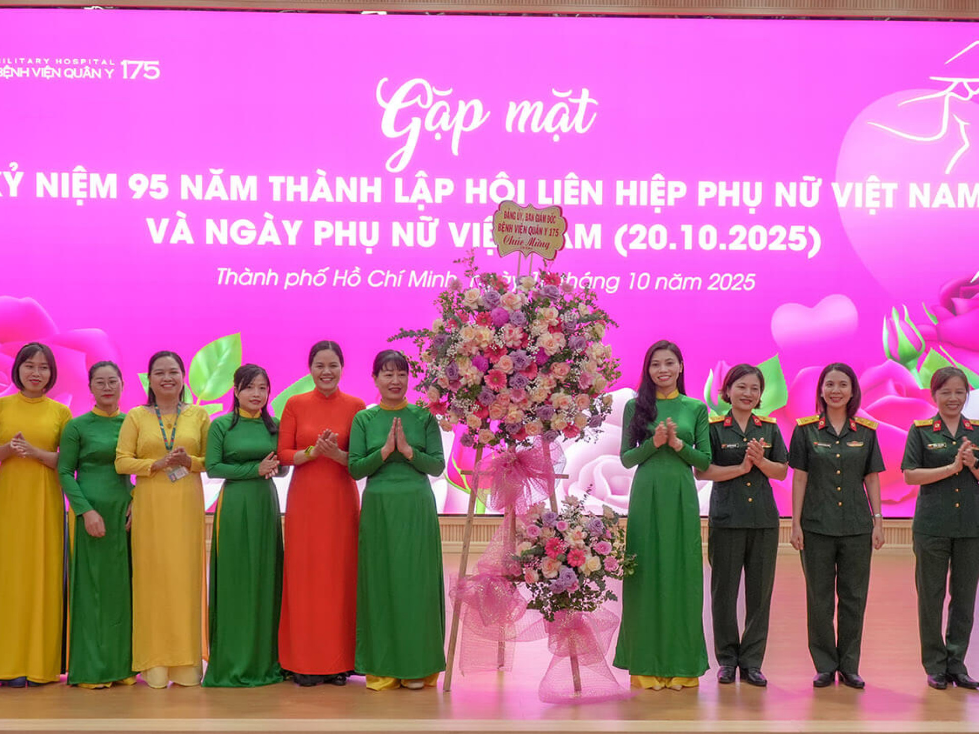 BỆNH VIỆN QUÂN Y 175:  GẶP MẶT KỶ NIỆM 95 NĂM NGÀY THÀNH LẬP HỘI LIÊN HIỆP PHỤ NỮ VIỆT NAM