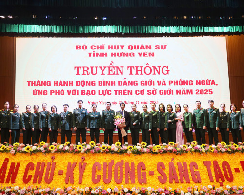 BỘ CHQS TỈNH HƯNG YÊN TỔ CHỨC TRUYỀN THÔNG VỀ BÌNH ĐẲNG...