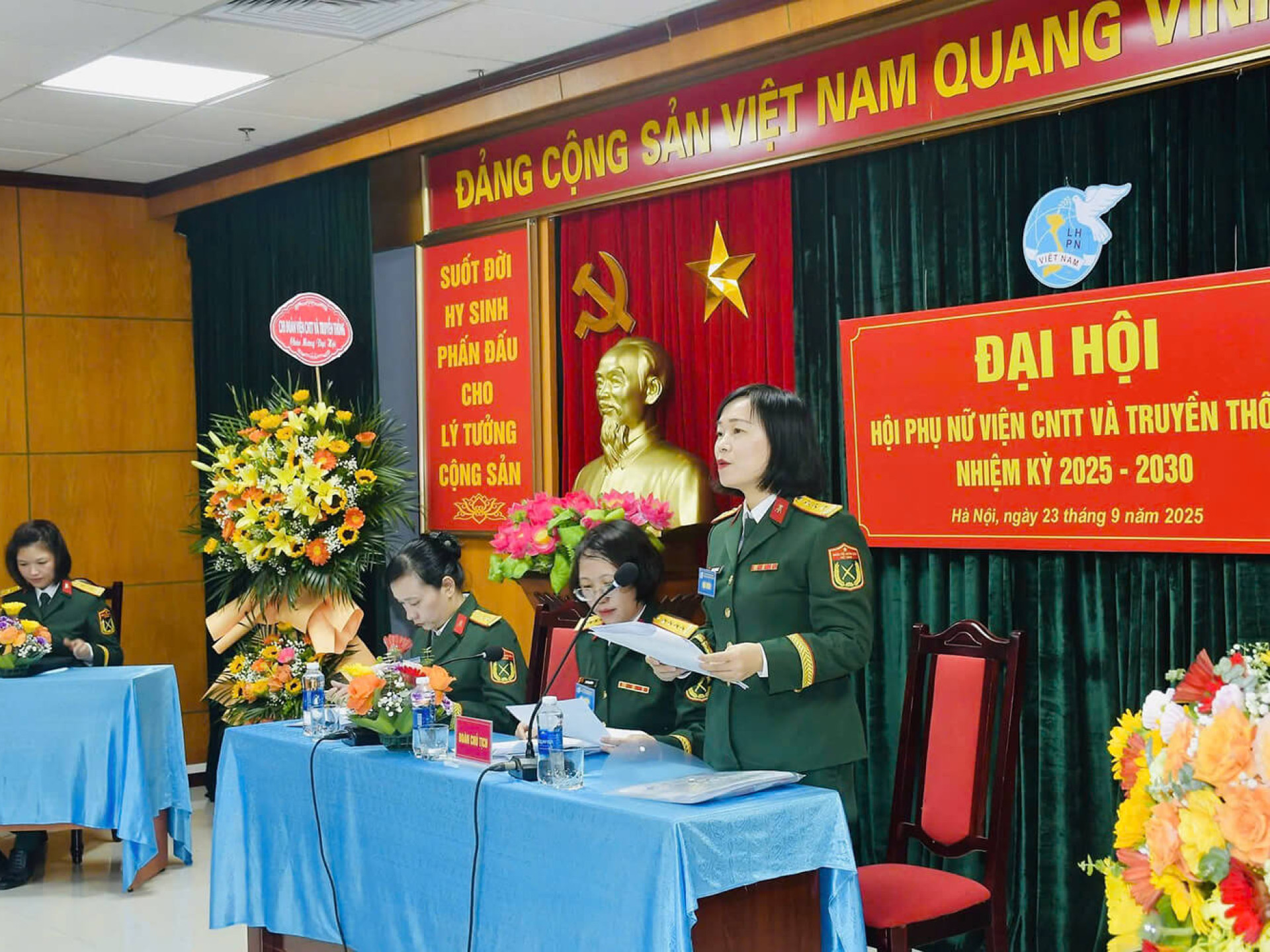 ĐẠI HỘI HỘI PHỤ NỮ VIỆN CÔNG NGHỆ THÔNG TIN VÀ TRUYỀN THÔNG NHIỆM KỲ 2025-2030 THÀNH CÔNG TỐT ĐẸP