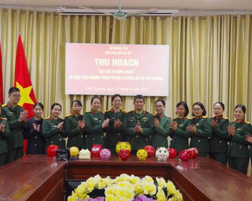 HỘI PHỤ NỮ LỮ ĐOÀN 210 LAN TỎA YÊU THƯƠNG