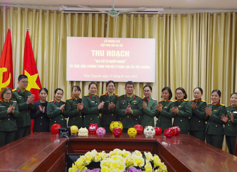 HỘI PHỤ NỮ LỮ ĐOÀN 210 LAN TỎA YÊU THƯƠNG