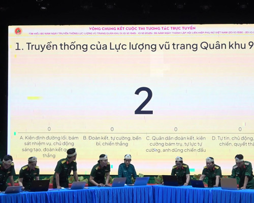 QUÂN KHU 9: ĐẨY MẠNH ỨNG DỤNG CÔNG NGHỆ SỐ TRONG CUỘC THI...