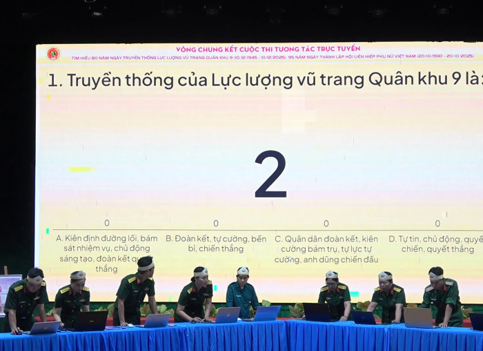 QUÂN KHU 9: ĐẨY MẠNH ỨNG DỤNG CÔNG NGHỆ SỐ TRONG CUỘC THI TRỰC TUYẾN TÌM HIỂU 80...