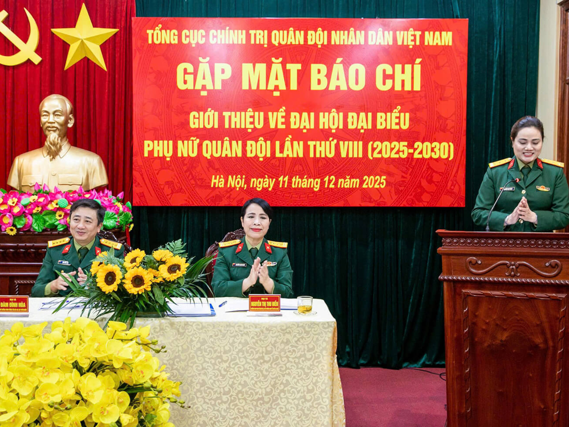 GẶP MẶT BÁO CHÍ GIỚI THIỆU VỀ ĐẠI HỘI ĐẠI BIỂU PHỤ NỮ QUÂN ĐỘI LẦN THỨ VIII (2025 - 2030)